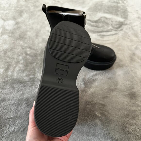 Portland Boot Company Black Platform Zipper Boots Women's 7.5 - Picture 4 of 5